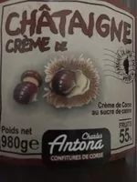 Mängden socker i Creme de chataigne