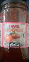 Mängden socker i Confiture fraise clémentine