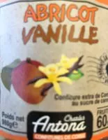 Mängden socker i Confiture Abricot Vanille