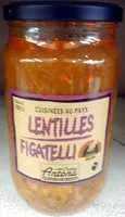 Mängden socker i Lentilles Figatelli
