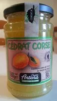 Mängden socker i Confiture cedrat corse