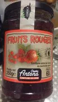 Mängden socker i Fruits Rouges - Confiture Extra de Corse au Sucre de Canne