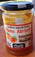 Mängden socker i Confiture extra de Corse pêche- abricot