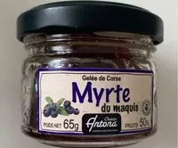 Mängden socker i Gelée de corse myrte