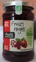 Mängden socker i Confiture extra bio de fruits rouges
