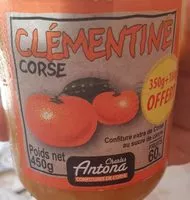 Mängden socker i Confiture de Clémentine corse