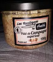 Mängden socker i Pâté de campagne