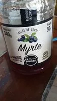 Mängden socker i Confiture de myrthe