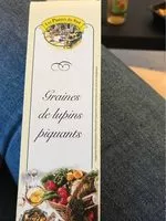 Mängden socker i Graines de lupins piquants