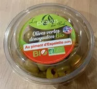 Mängden socker i Olives vertes denoyautées bio