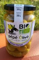 Mängden socker i Olives vertes - Bio