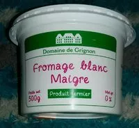 Fromage blanc maigre FERME DE GRIGNON 500g