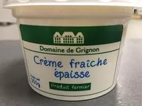 Crème fraîche épaisse - DOMAINE DE GRIGNON 250g