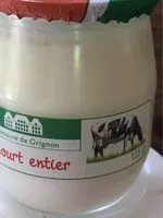 Mängden socker i Yaourt entier nature DOMAINE DE GRIGNON 250g (2 * 125g)