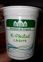 Yaourt K-Philus Chèvre DOMAINE DE GRIGNON 125g