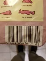 Mängden socker i 8 feuilles de brick 