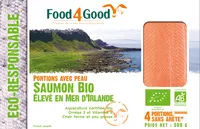 Mängden socker i Portions avec peau Saumon BIO élevé en Mer d'Irlande