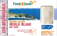 Mängden socker i Portions sans peau Merlu Blanc du Cap MSC