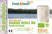 Mängden socker i Filets avec peau de Daurade Royale BIO élevé en France