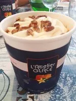 Mängden socker i Crème glacée artisanale l'atelier glace vanille caramel