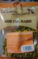 Mängden socker i Pistaches émondées