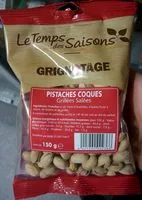 Mängden socker i Pistaches Coques Grillées Salées