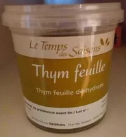 Mängden socker i Thym feuille