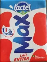 Mängden socker i Lactel max Lait Entier Uht