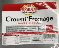 Mängden socker i Crousti' Fromage Pané Frais
