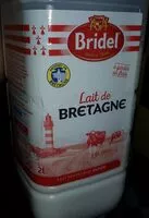 Mängden socker i Bridel le lait de Bretagne