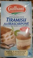 Mängden socker i Préparation pour Tiramisu au Mascarpone (10 Parts)