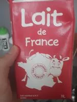 Mängden socker i Lait De France Whole Milk 3.5% Fat