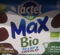 Mängden socker i Lactel Max Bio au lait et chocolat