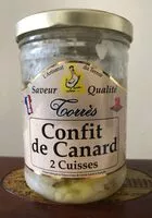Mängden socker i Confit de canard