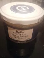 Mängden socker i Pâté au piment d'espelette