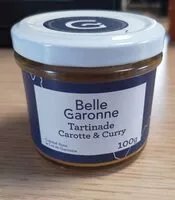Mängden socker i Tartinade Carotte et Curry