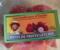 Mängden socker i Pate de fruits letchis