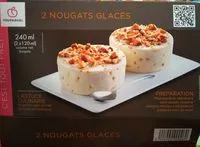 Mängden socker i 2 nougats glacés