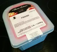 Mängden socker i Sorbet plein fruit à la fraise