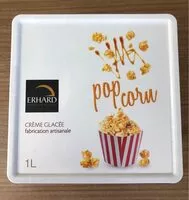 Mängden socker i Crème galcée pop corn