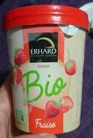 Mängden socker i Sorbet Bio à la fraise
