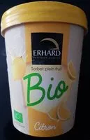 Mängden socker i Sorbet plein fruit bio citron