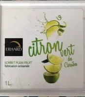 Mängden socker i Sorbet plein fruits citron vert Des caraibes