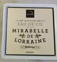 Mängden socker i Sorbet eau de vie Mirabelle de Lorraine