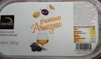 Mängden socker i Crème glacée pruneaux à l'Armagnac