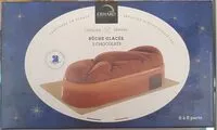 Mängden socker i Bûche glacée 3 chocolats