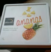 Mängden socker i Sorbet plein fruit ananas