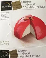 Mängden socker i Dome glacé vanille fraise