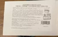 Mängden socker i Assortiment de mochis glacés