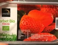 Mängden socker i Sorbet bio fraise
